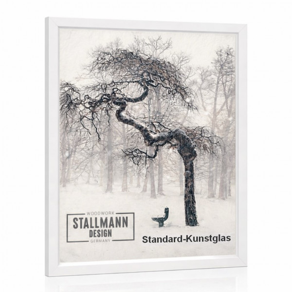 Stallmann Design Bilderrahmen Weiß, 60 Größen MDF 30mm mit Acrylglas »My Frame«