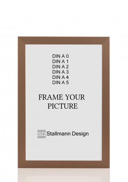 Stallmann Design Bilderrahmen Bronze, DIN Format MDF 30mm mit Acrylglas »New Modern«