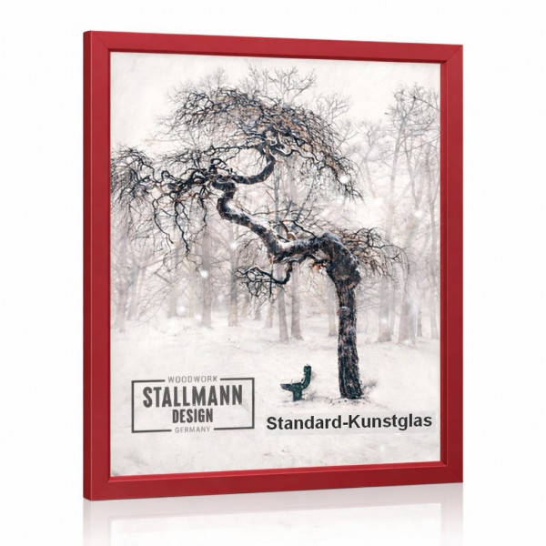 Stallmann Design Bilderrahmen Rot, 60 Größen MDF 30mm mit Acrylglas »My Frame«