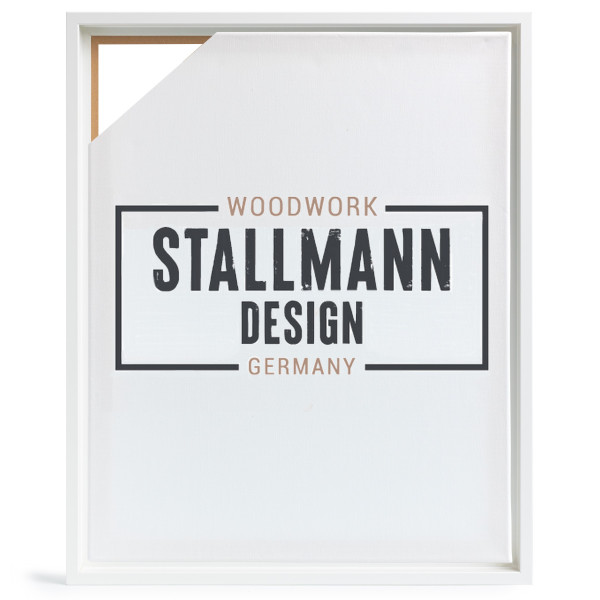 Stallmann Design Schattenfugenrahmen Weiß für Leinwandbilder auf Keilrahmen, ohne Glas »40mm tiefe«