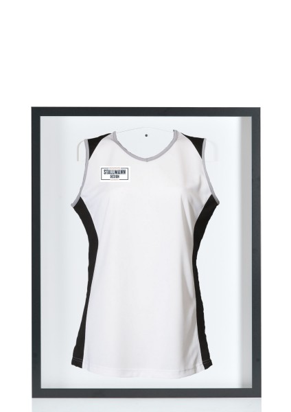 Stallmann Design Trikotrahmen Objektrahmen Rahmen Shirt Trikot Schwarz 70x90 cm Rückwand weiß