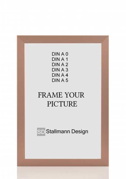 Stallmann Design Bilderrahmen Kupfer, DIN Format MDF 30mm mit Acrylglas »New Modern«