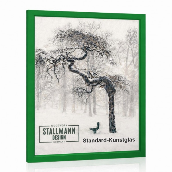 Stallmann Design Bilderrahmen Grün, 60 Größen MDF 30mm mit Acrylglas »My Frame«